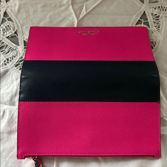 Kate Spade Fuchsia and Black Wristlet - Picture 5 of 5
